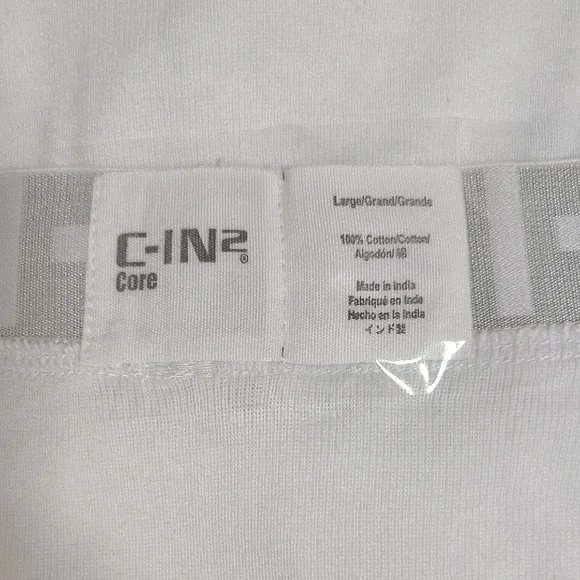 C-IN2 Core Men's White Briefs 2 Pairs Sz L - Picture 6 of 7
